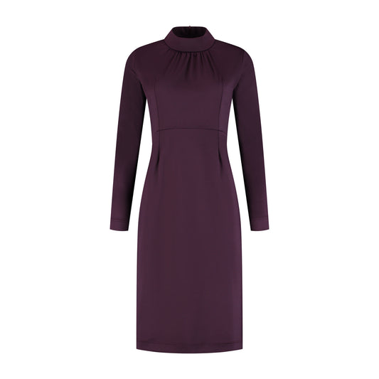 Port Lavande Jurk Leontien aubergine