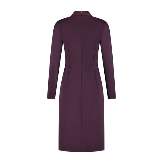 Port Lavande Jurk Leontien aubergine