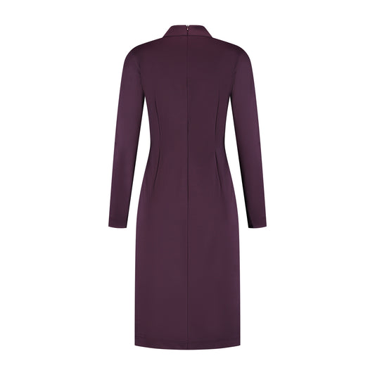 Port Lavande Jurk Leontien aubergine