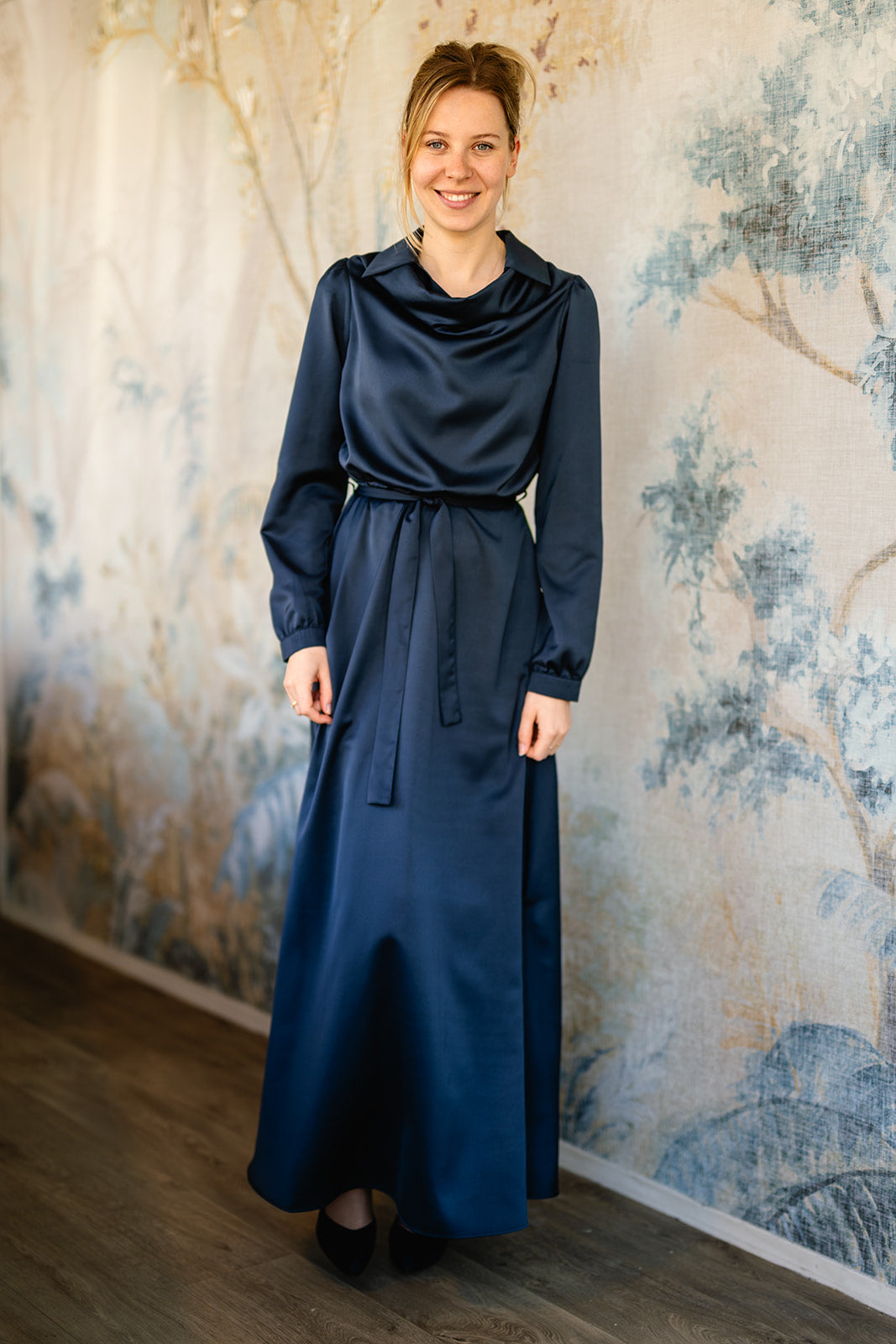 Port Lavande Jurk Lois donkerblauw