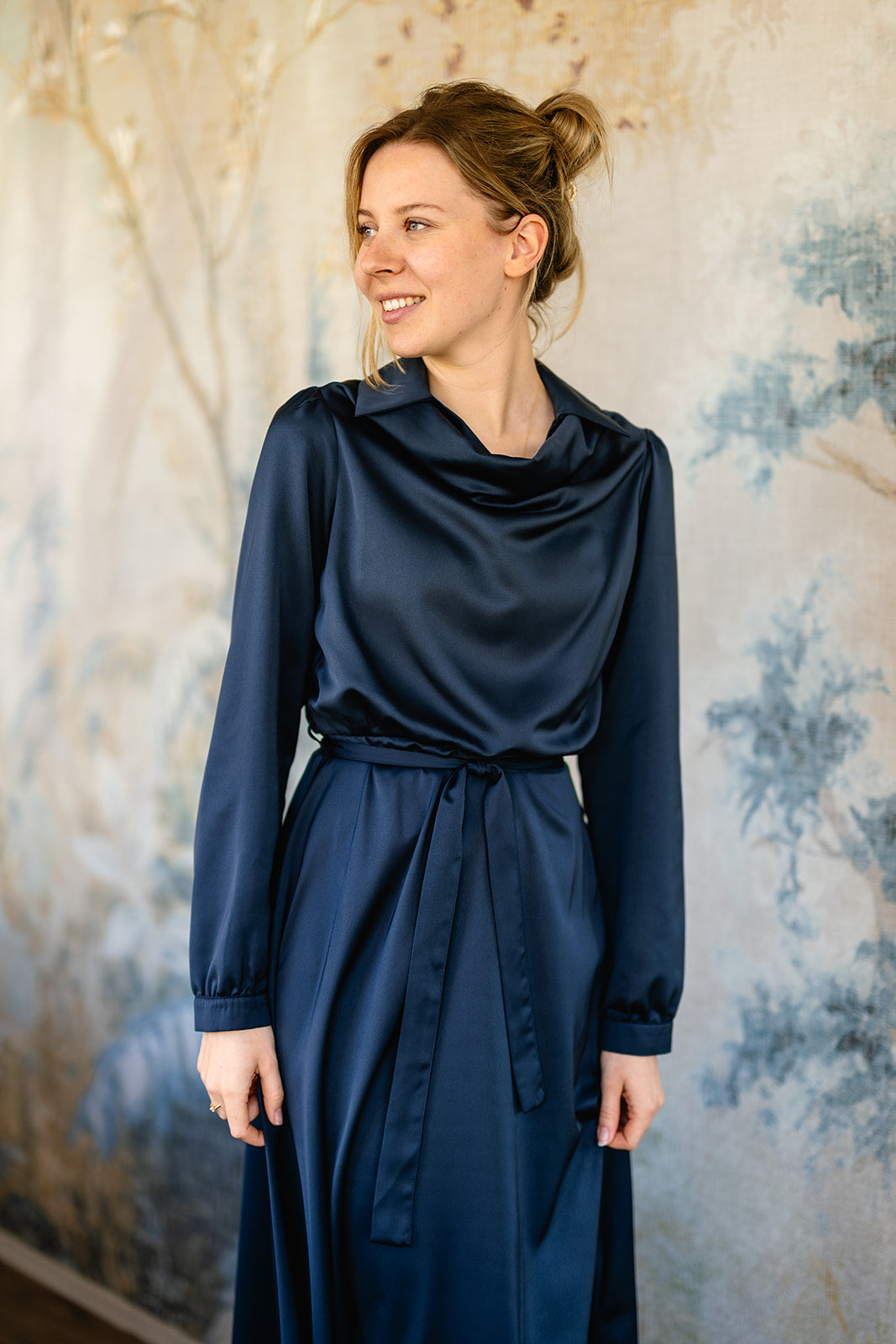 Port Lavande Jurk Lois donkerblauw