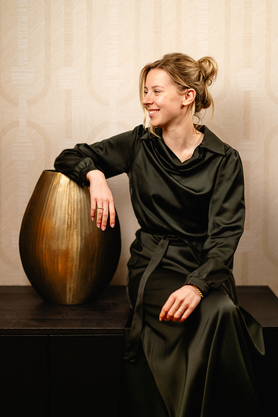 Port Lavande Jurk Lois zwart