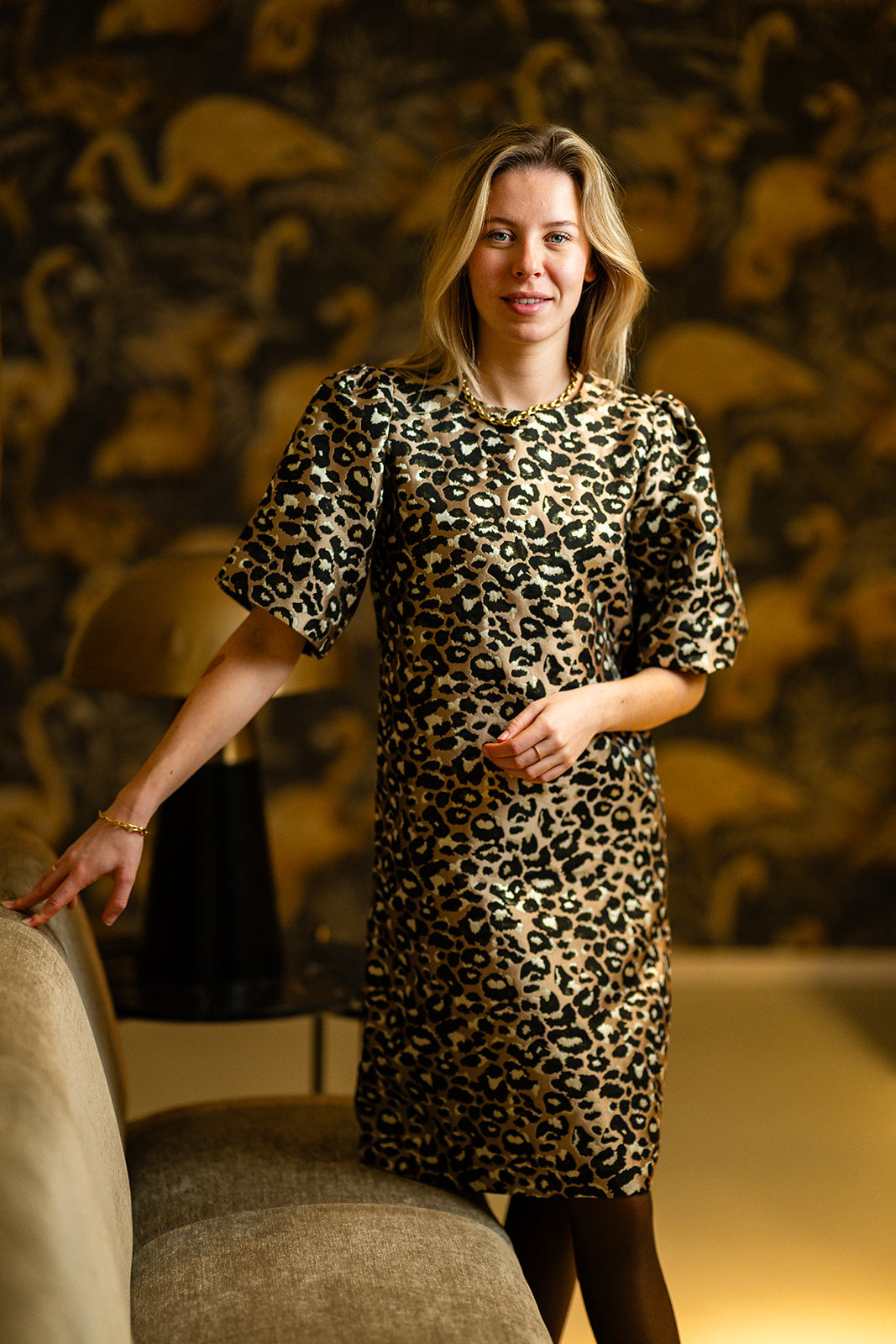Port Lavande Jurk Rebekka zand