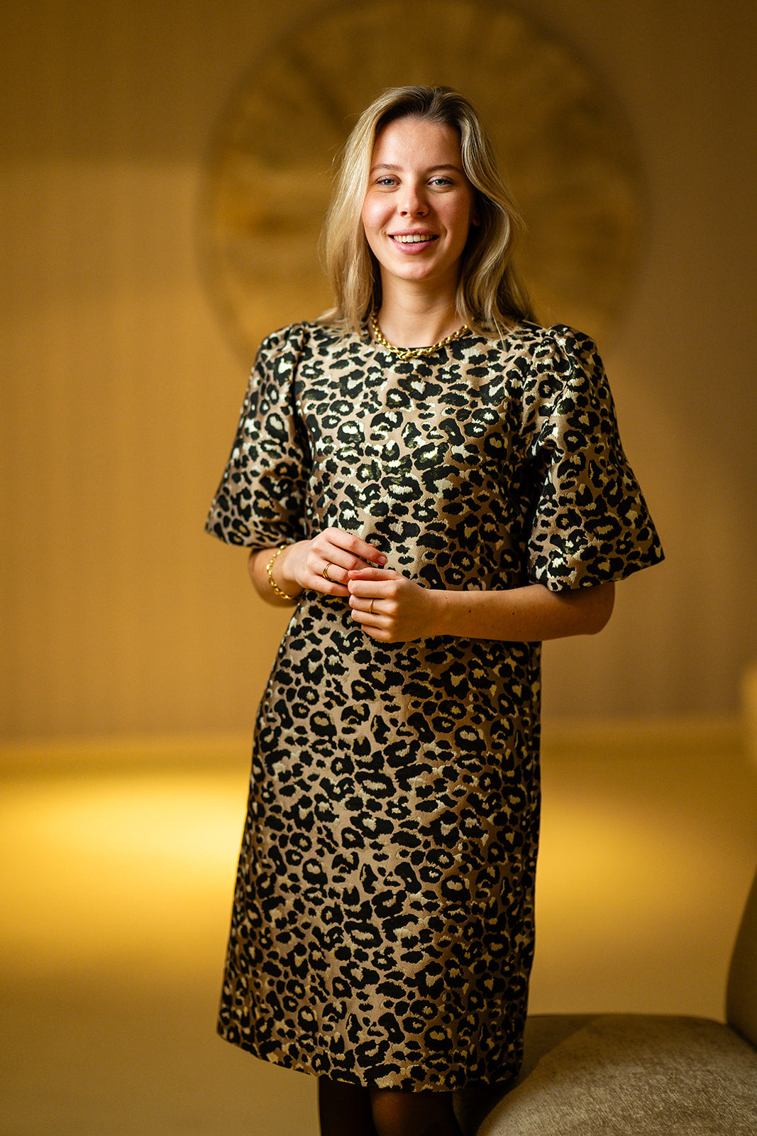 Port Lavande Jurk Rebekka zand