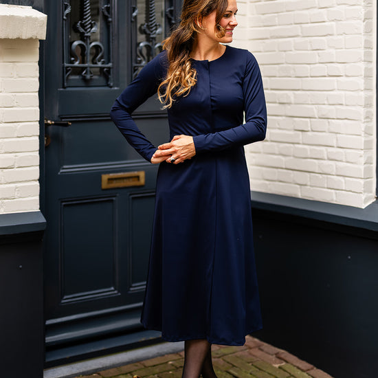 Port Lavande Jurk Viola donkerblauw