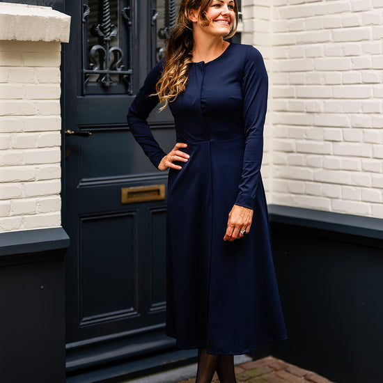 Port Lavande Jurk Viola donkerblauw