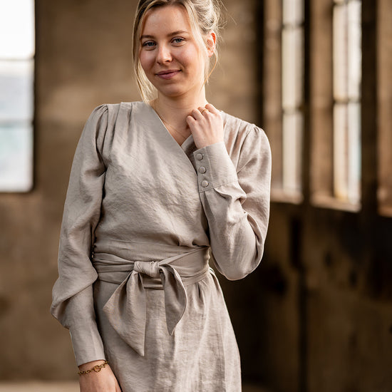 Port Lavande Jurk Vivian donkerzand