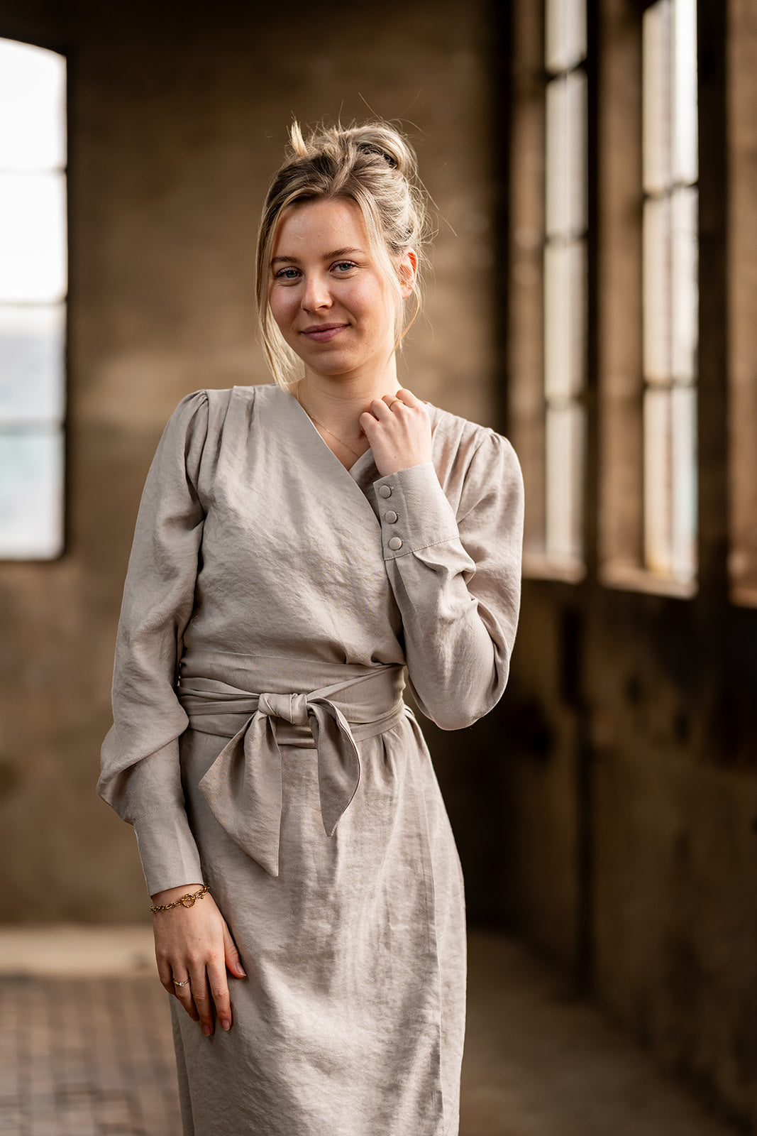 Port Lavande Jurk Vivian donkerzand