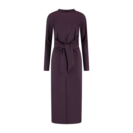 Port Lavande Jurk Zelena aubergine