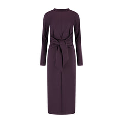 Jurk Zelena aubergine