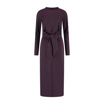 Port Lavande Jurk Zelena aubergine