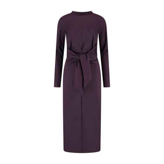 Port Lavande Jurk Zelena aubergine