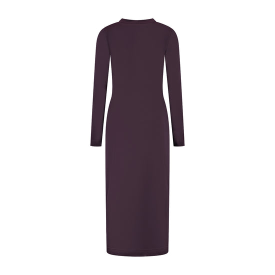 Port Lavande Jurk Zelena aubergine