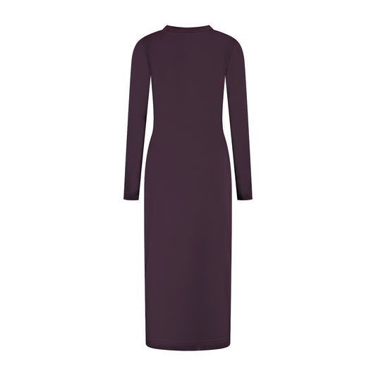 Port Lavande Jurk Zelena aubergine