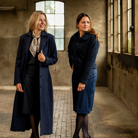 Port Lavande Mantel Marieke donkerblauw