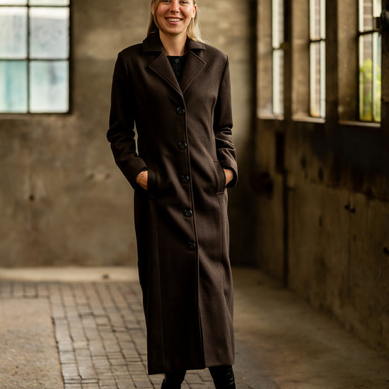 Port Lavande Mantel Marieke donkerbruin