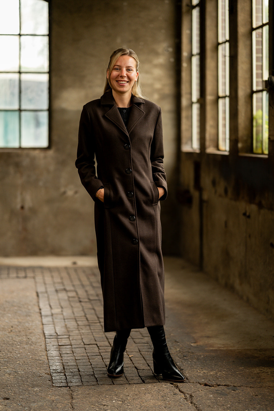 Port Lavande Mantel Marieke donkerbruin