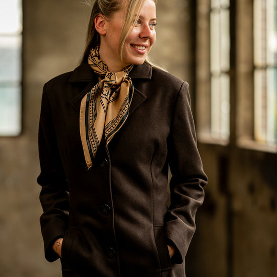 Port Lavande Mantel Marieke donkerbruin