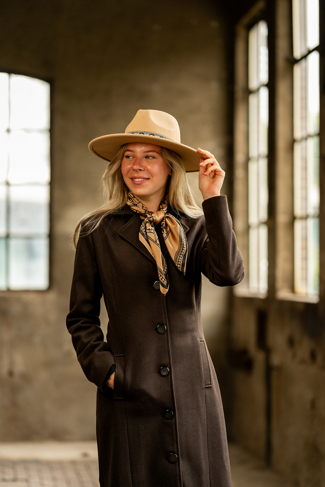 Port Lavande Mantel Marieke donkerbruin
