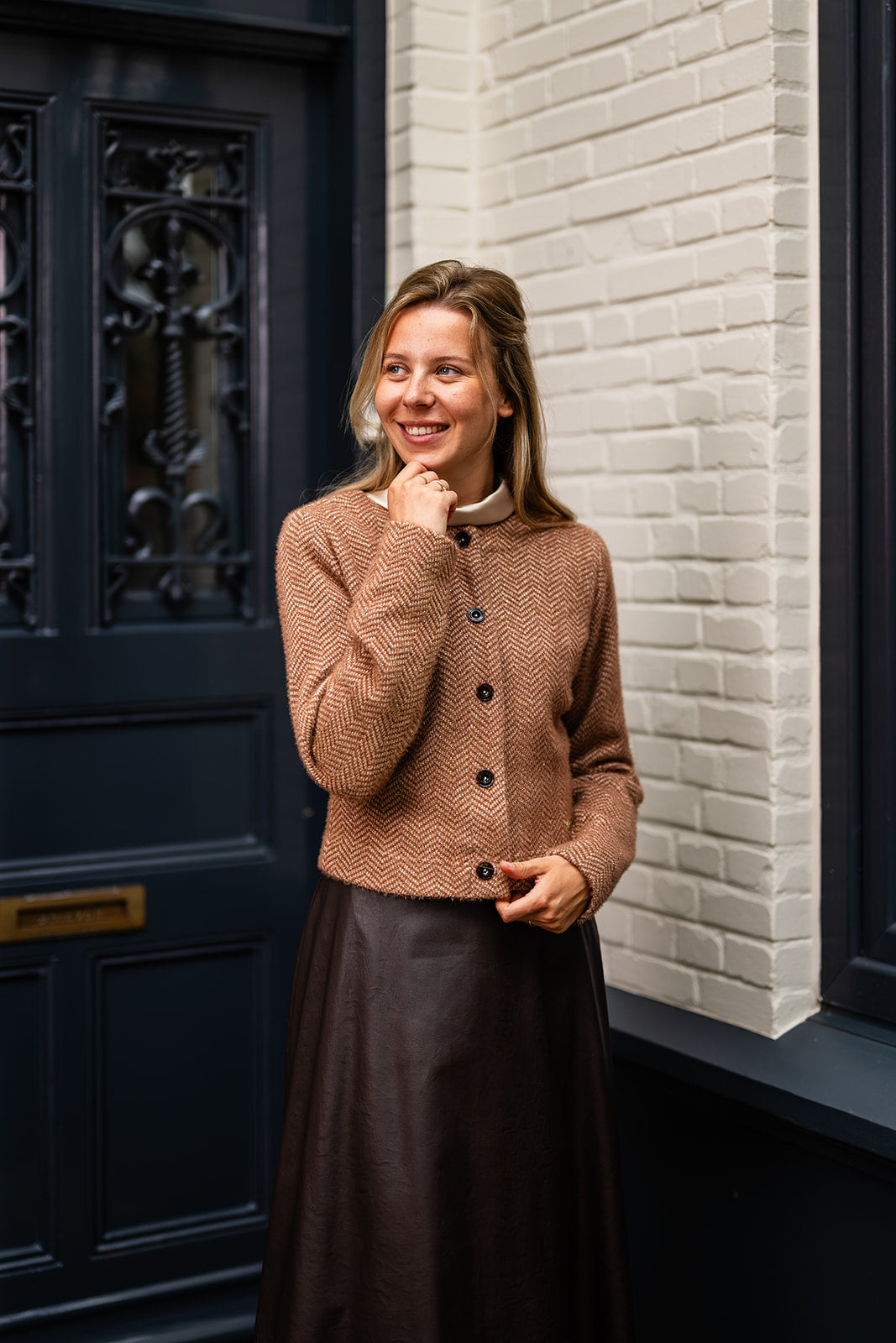 Port Lavande Rok Christiena donkerbruin