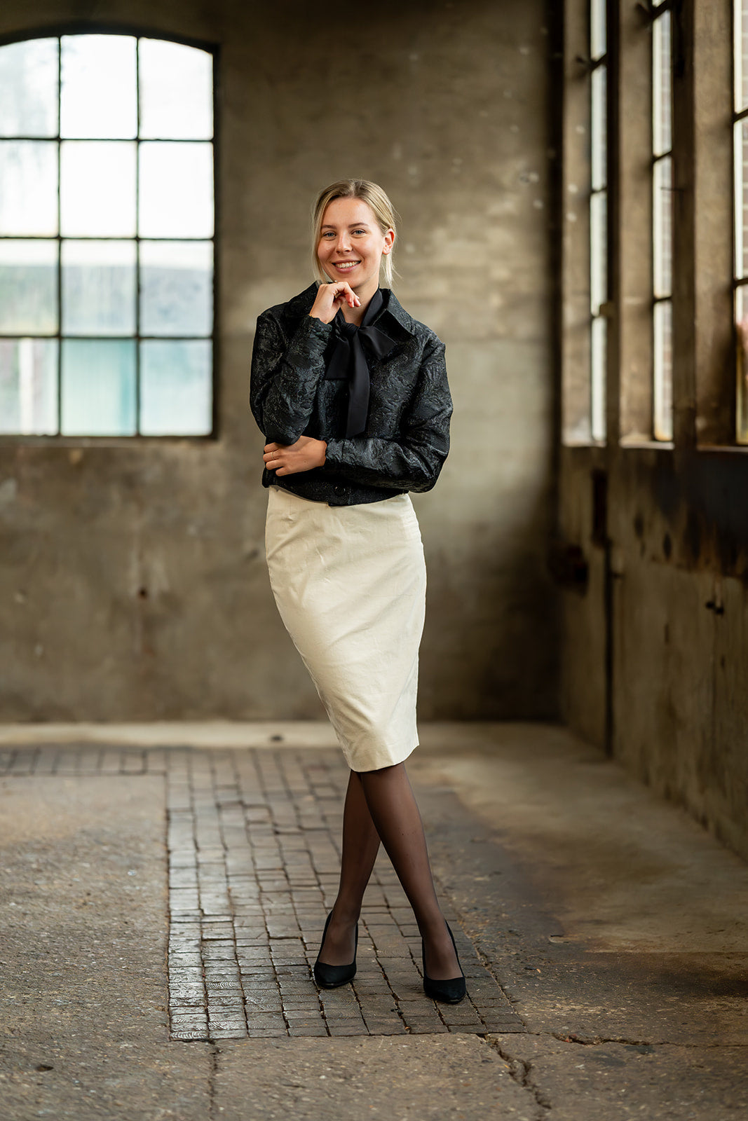 Port Lavande Rok Hilde offwhite