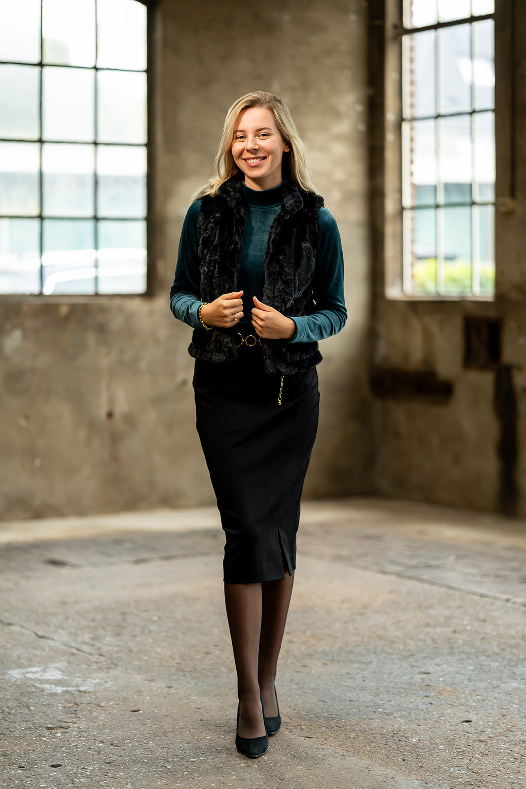 Port Lavande Rok Katja zwart
