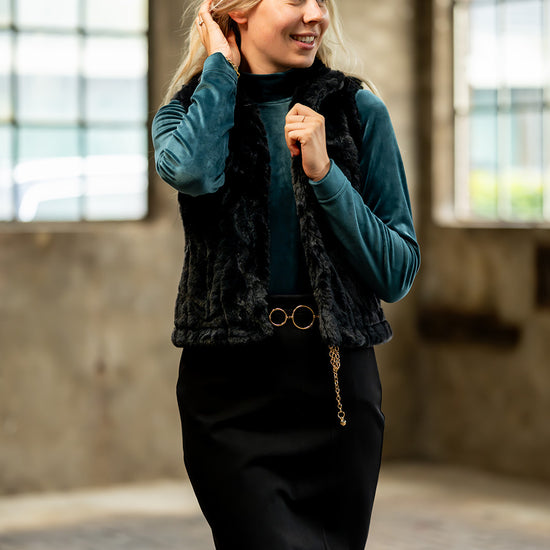 Port Lavande Rok Katja zwart
