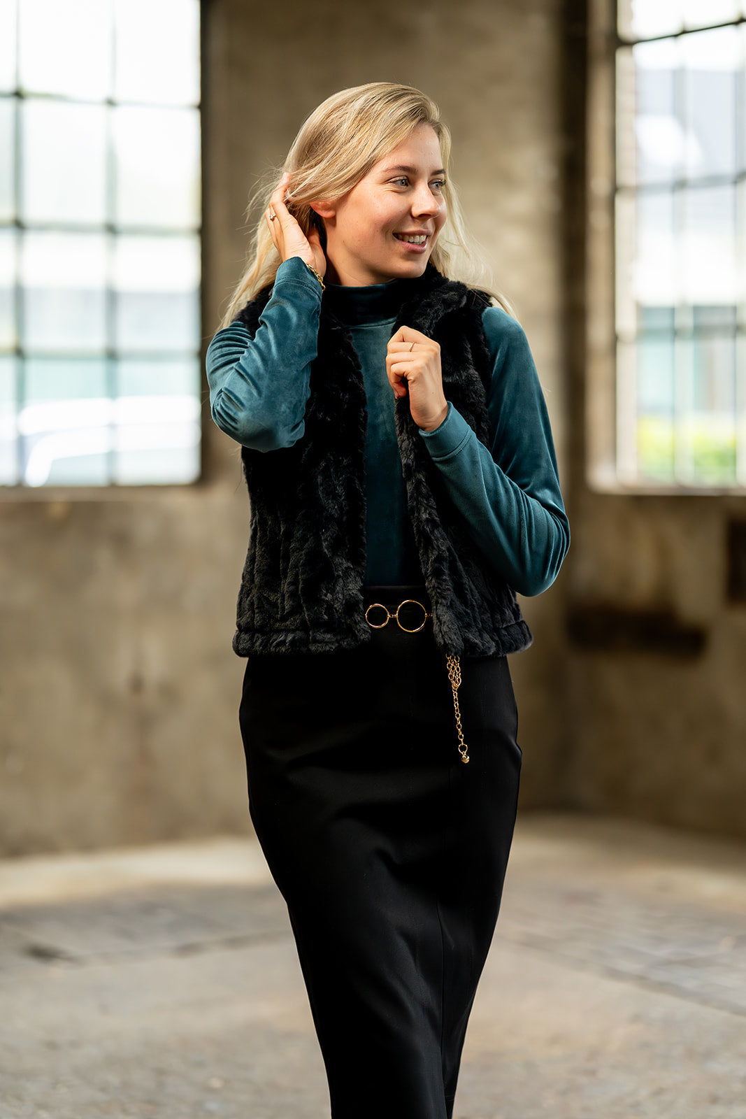 Port Lavande Rok Katja zwart