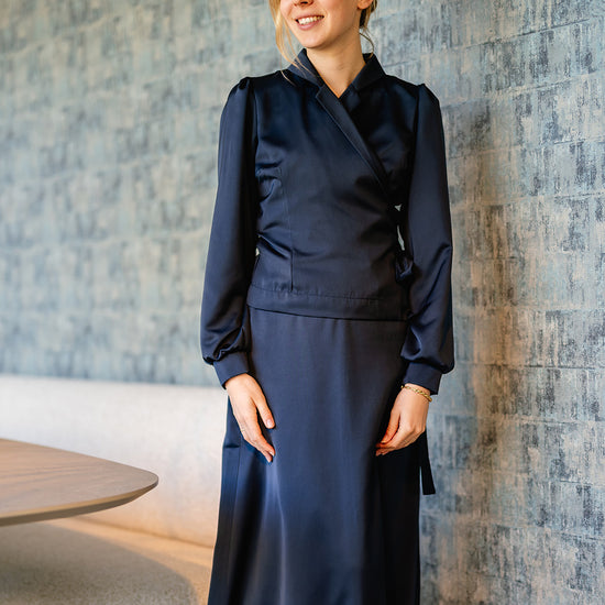 Port Lavande Rok Lucia donkerblauw