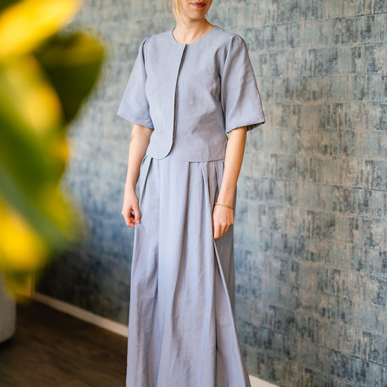 Port Lavande Rok Sharon blauw