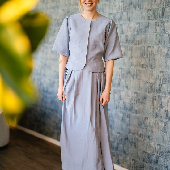 Port Lavande Rok Sharon blauw