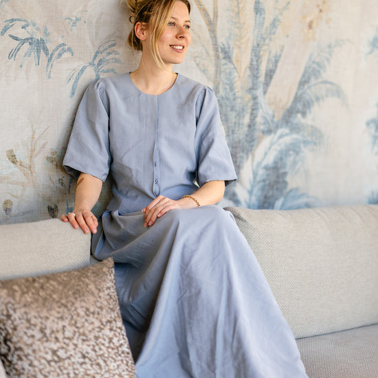 Port Lavande Rok Sharon blauw