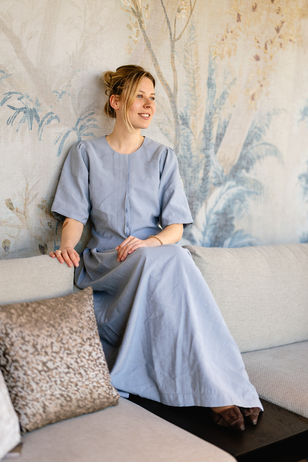 Port Lavande Rok Sharon blauw