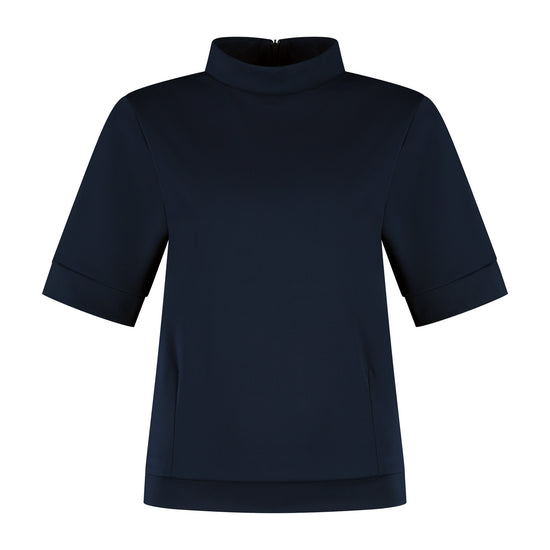 Port Lavande Top Linn donkerblauw