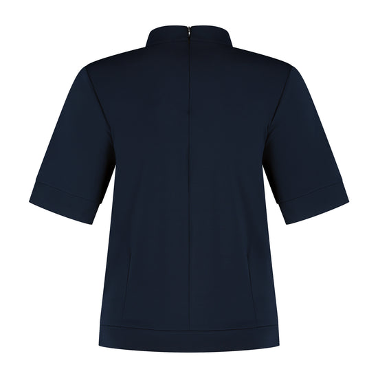 Port Lavande Top Linn donkerblauw