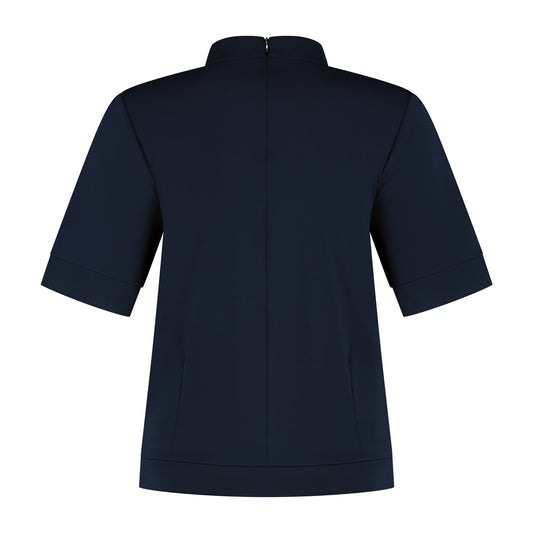 Port Lavande Top Linn donkerblauw