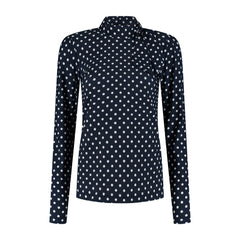Top Mila dark blue with studs