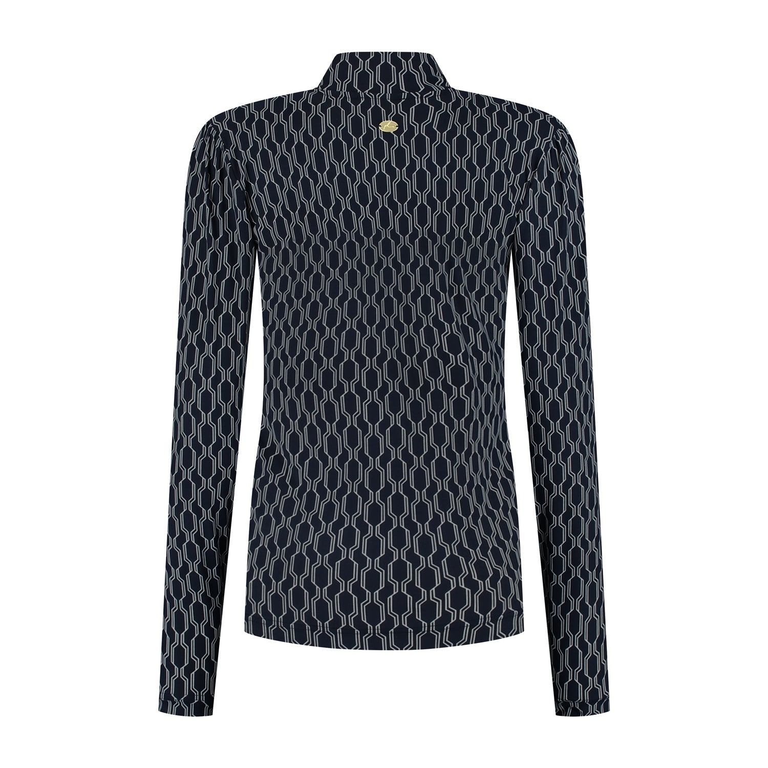 Port Lavande Top Mila donkerblauw retro