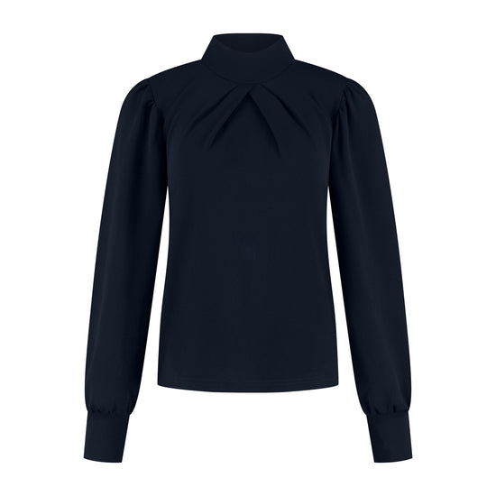 Port Lavande Top Silke donkerblauw