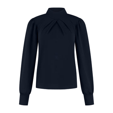 Port Lavande Top Silke donkerblauw