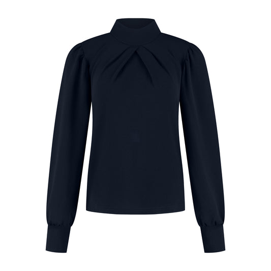 Port Lavande Top Silke donkerblauw