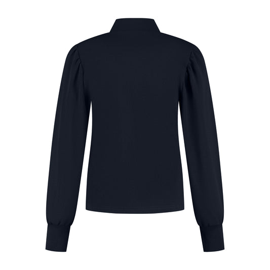 Port Lavande Top Silke donkerblauw