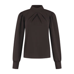 Silke dark brown top