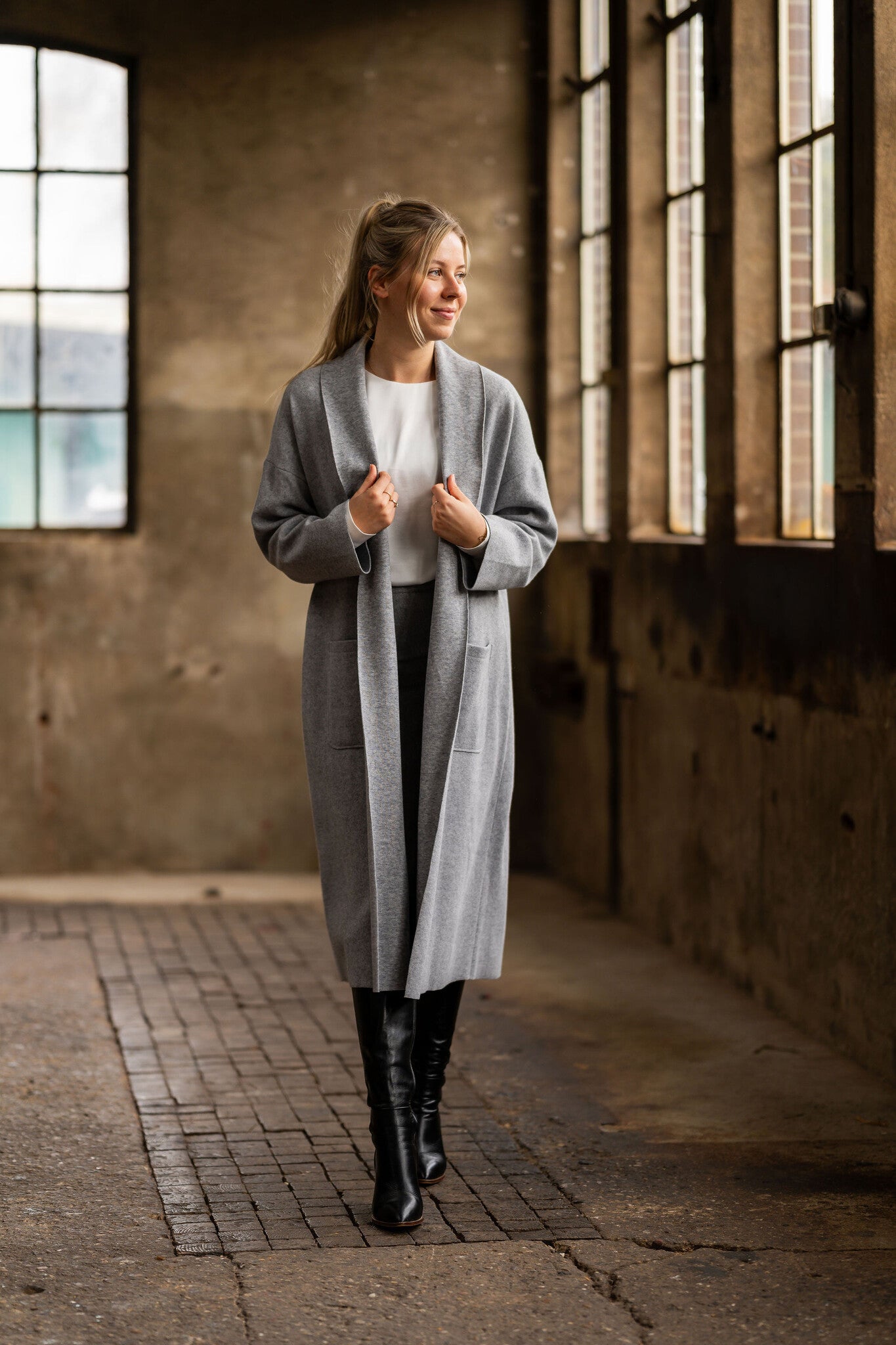 Port Lavande Vest Coco lichtgrijs