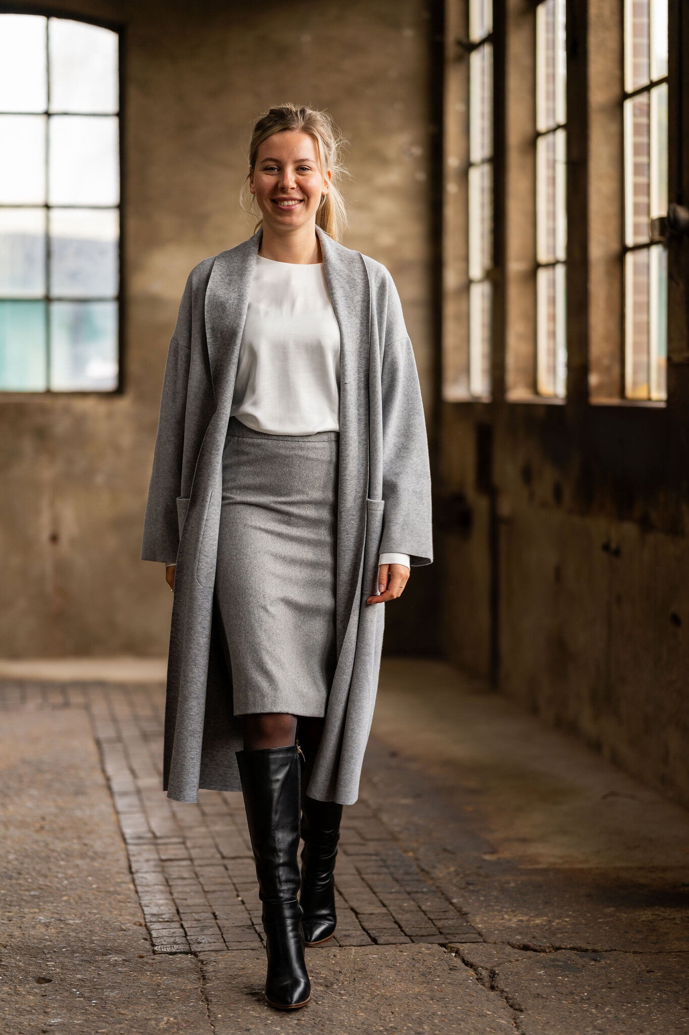 Port Lavande Vest Coco lichtgrijs