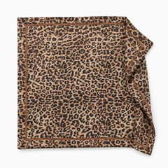 Sjaal 1014610-5 bruin dierprint