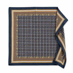 Sjaal 3548701-2 donkerblauw-bruin